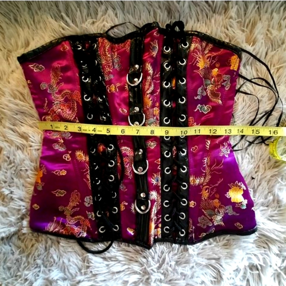 AMAZING VINTAGE LIP SERVICE FETISH D-RING CORSET!! - Picture 2 of 4
